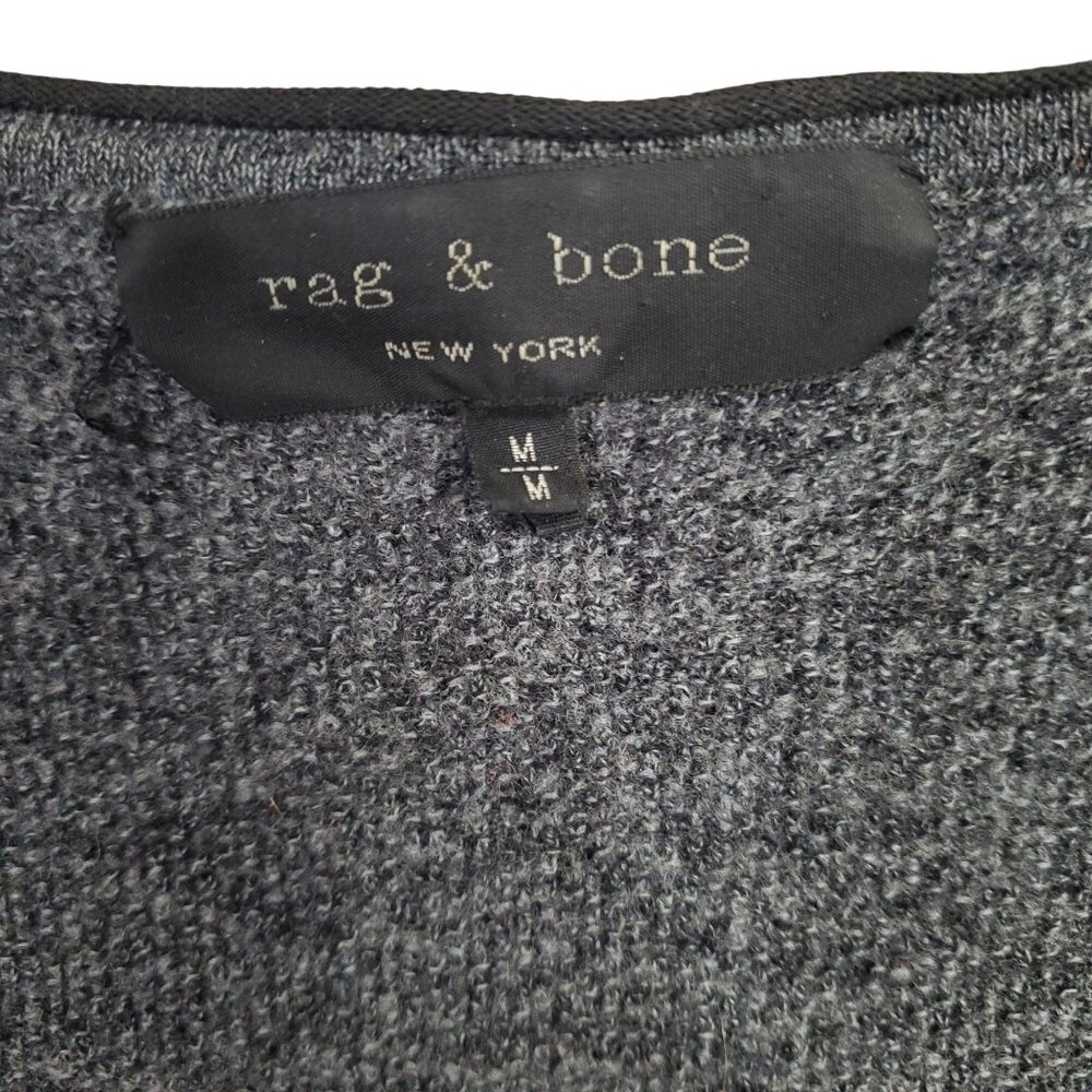 Rag & Bone Womens Size M Sweater Ribbed Knit Merino Wool Crewneck Minimalist - Picture 4 of 12